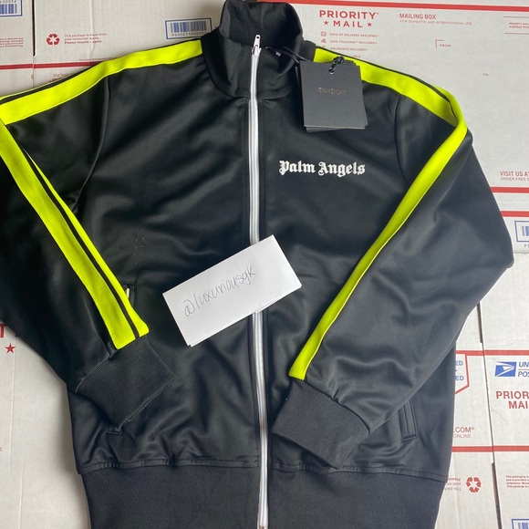 lime green palm angels shirt